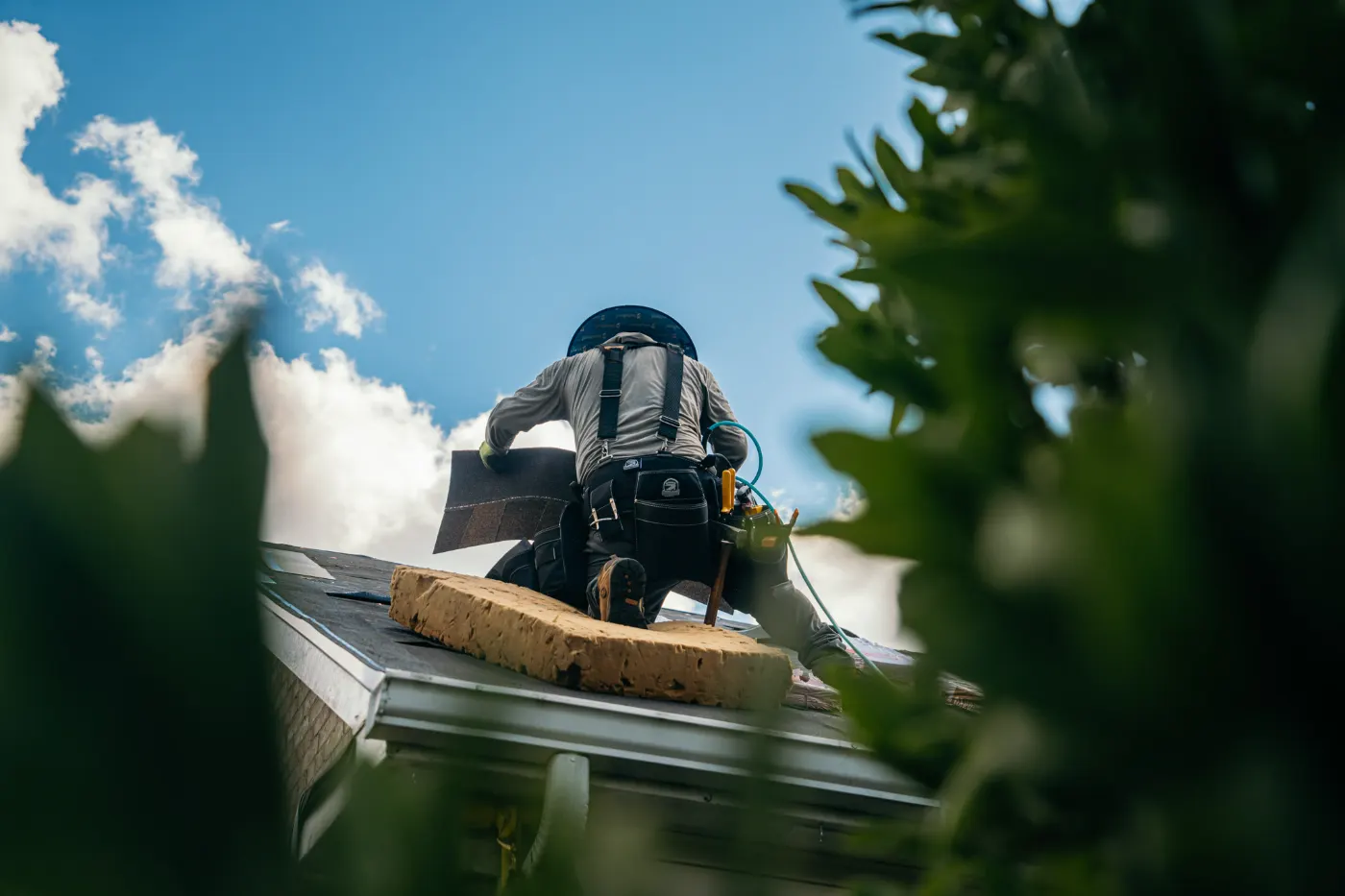 Tarping and dry-in on a Timberbrook commercial roof